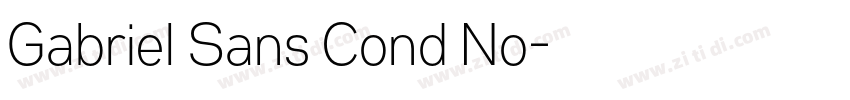 Gabriel Sans Cond No字体转换 Gabriel Sans Cond No字体转换